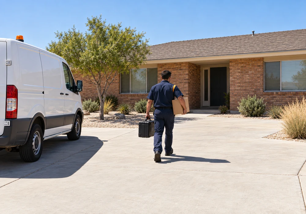Appliance repair technician working in Bakersfield, CA