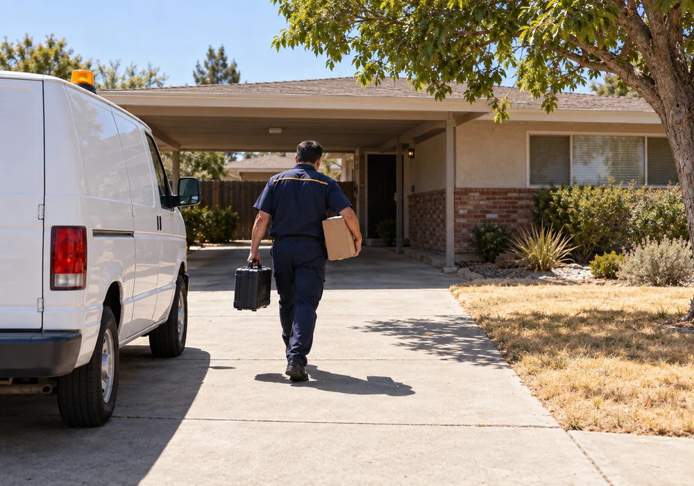 Appliance repair technician working in Fresno, CA