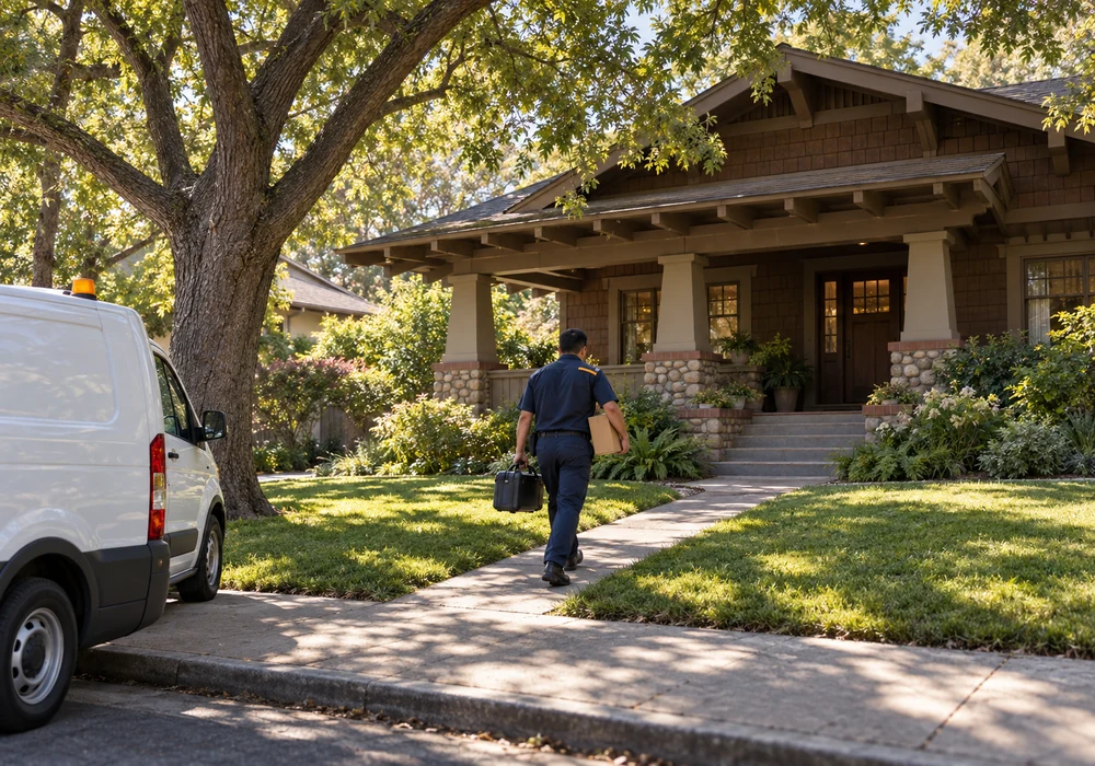 Appliance repair technician working in Pasadena, CA