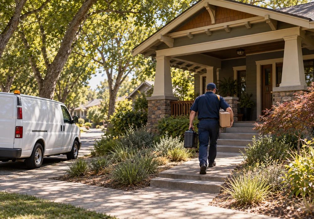 Appliance repair technician working in Sacramento, CA