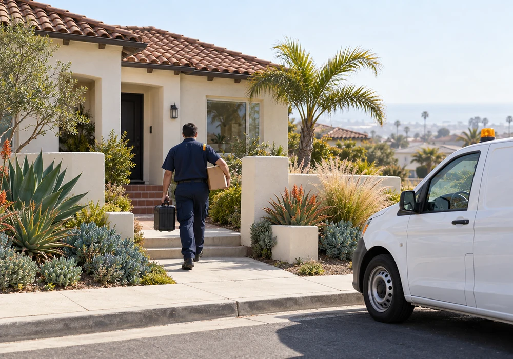 Appliance repair technician working in San Diego, CA