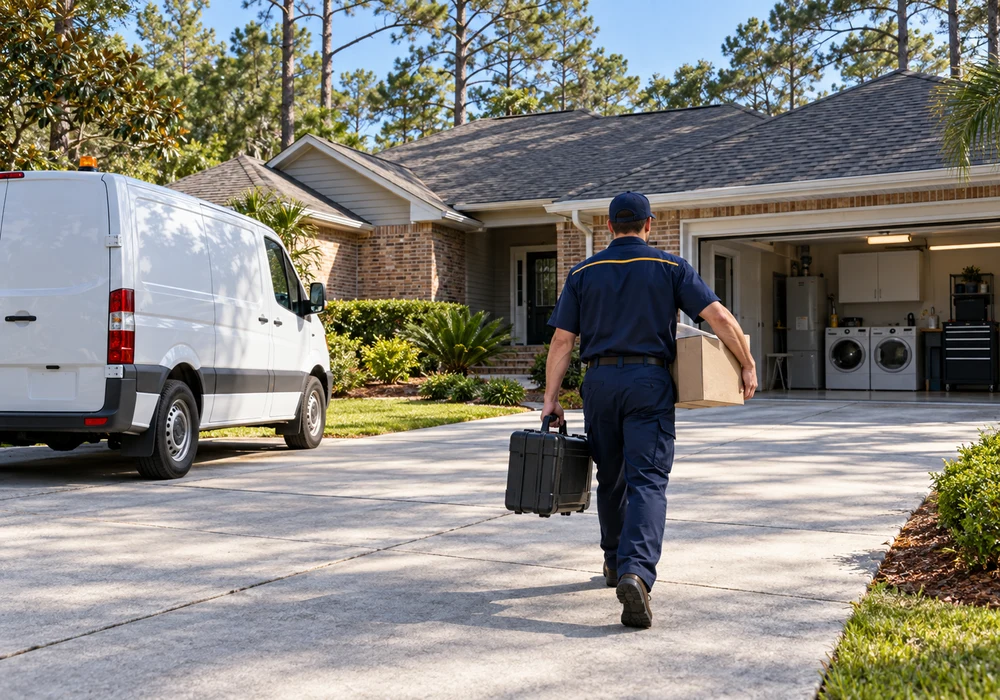 Appliance repair technician working in Jacksonville, FL