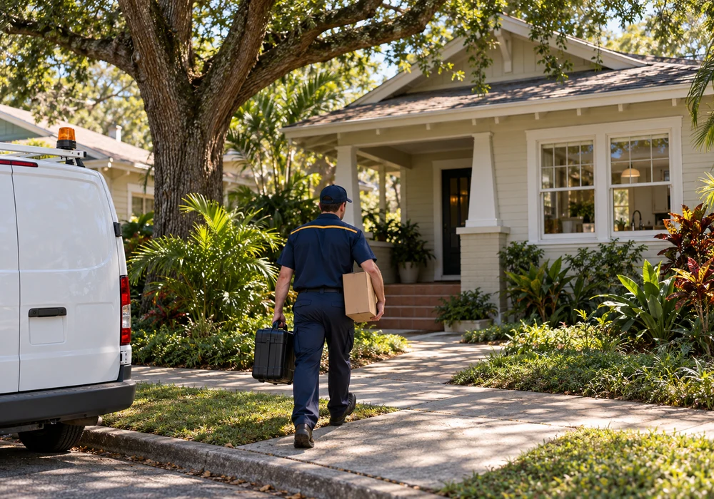 Appliance repair technician working in St. Petersburg, FL