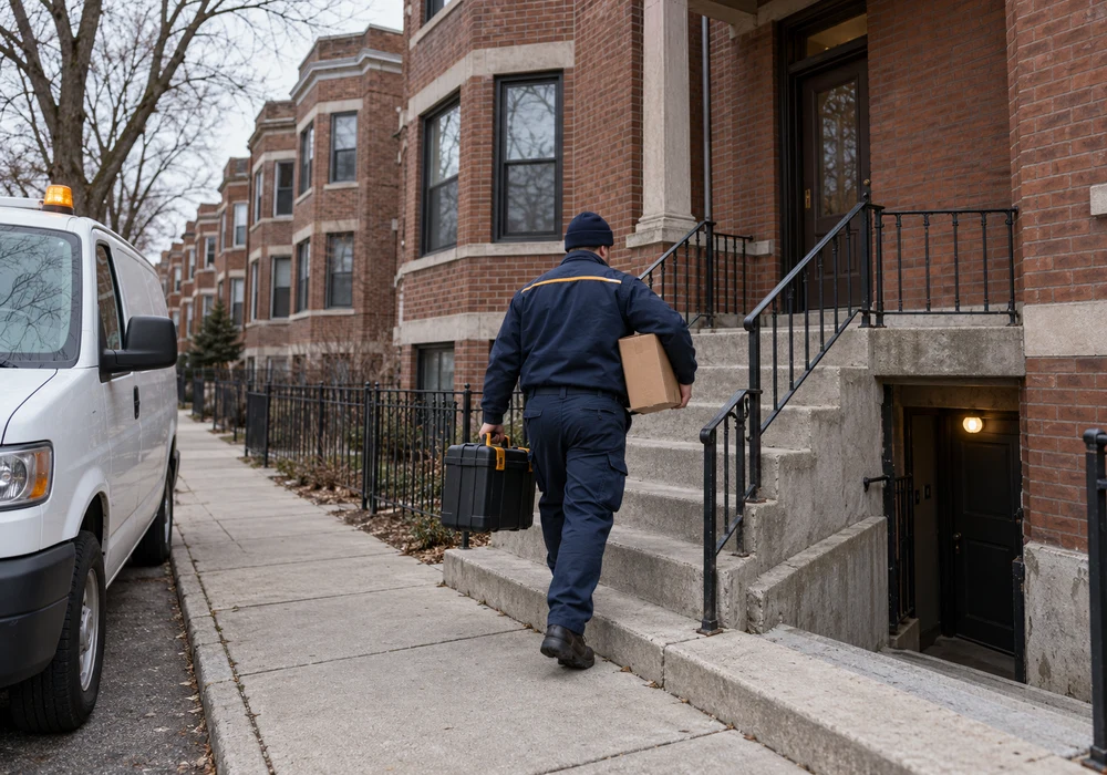 Appliance repair technician working in Chicago, IL
