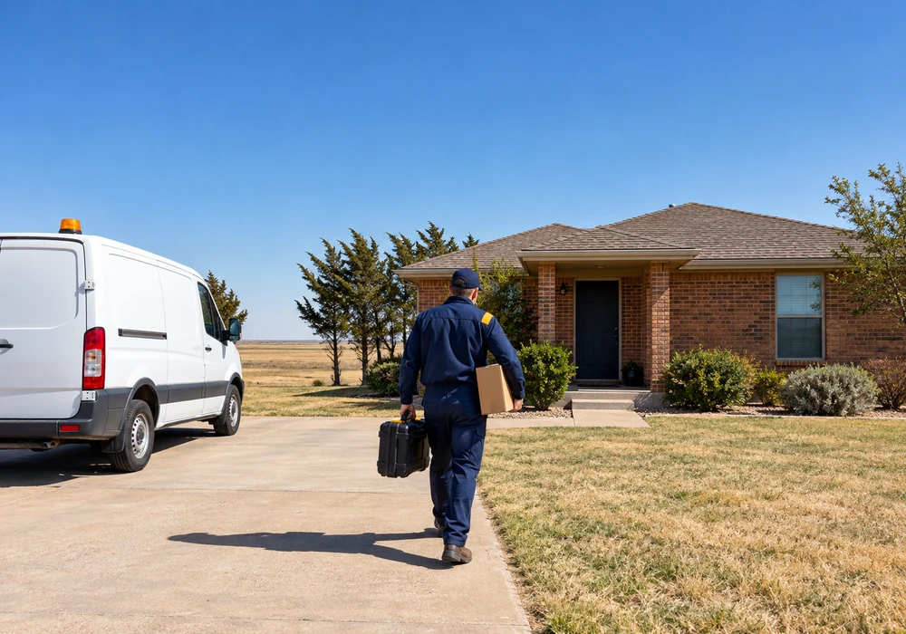Appliance repair technician working in Amarillo, TX
