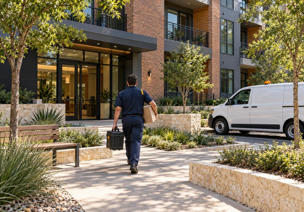 Appliance repair technician working in Austin, TX