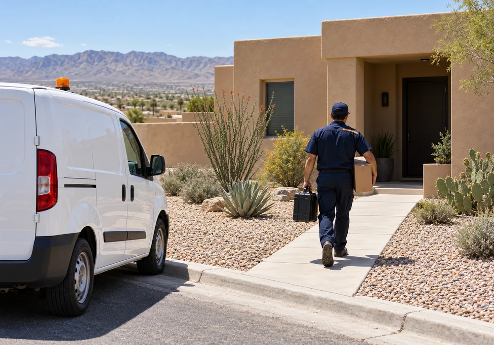 Appliance repair technician working in El Paso, TX