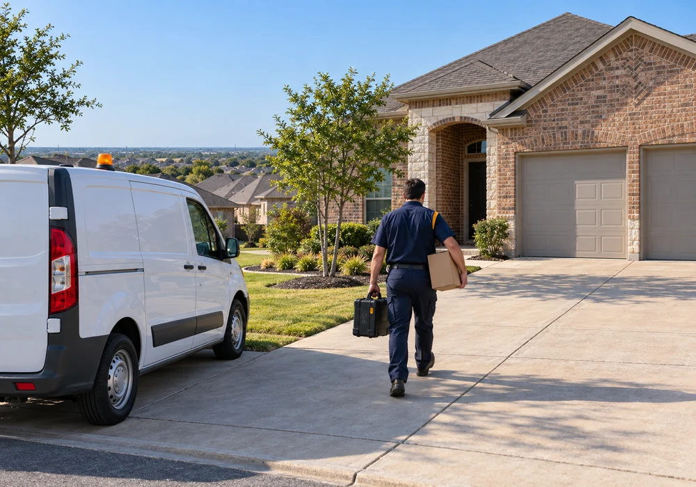 Appliance repair technician working in Fort Worth, TX