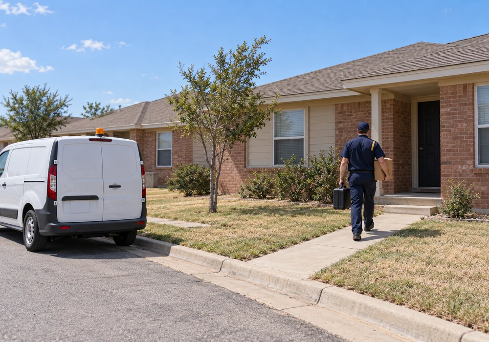 Appliance repair technician working in Lubbock, TX